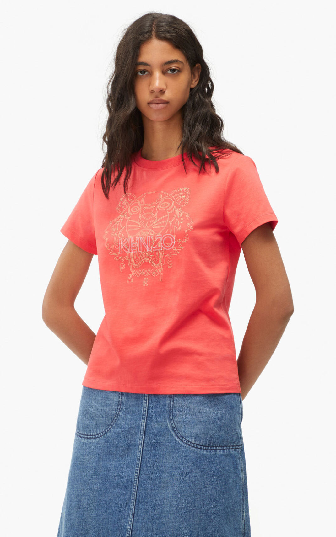 Camisetas Kenzo Tiger Mujer Rojas - SKU.5263618